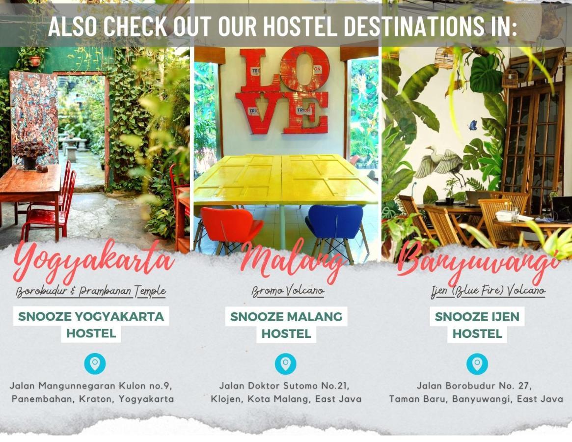 Snooze Malang Hostel Ngoại thất bức ảnh